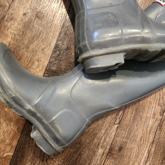HUNTER RAIN BOOTS RUBBER 4M5F GRAY - Picture 6 of 10